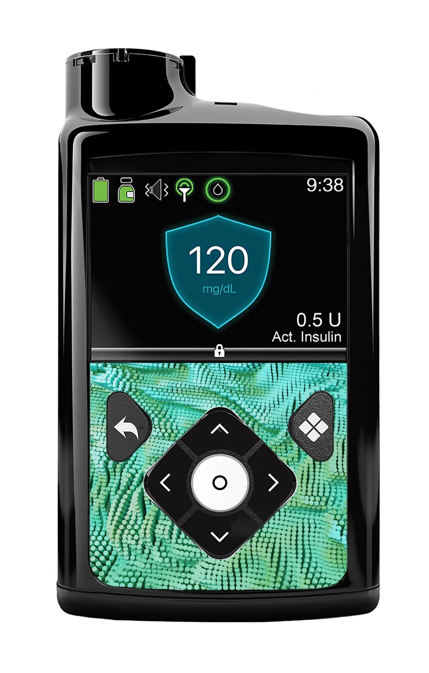 Aqua Ripple Sticker for Medtronic MiniMed 770G & 780G