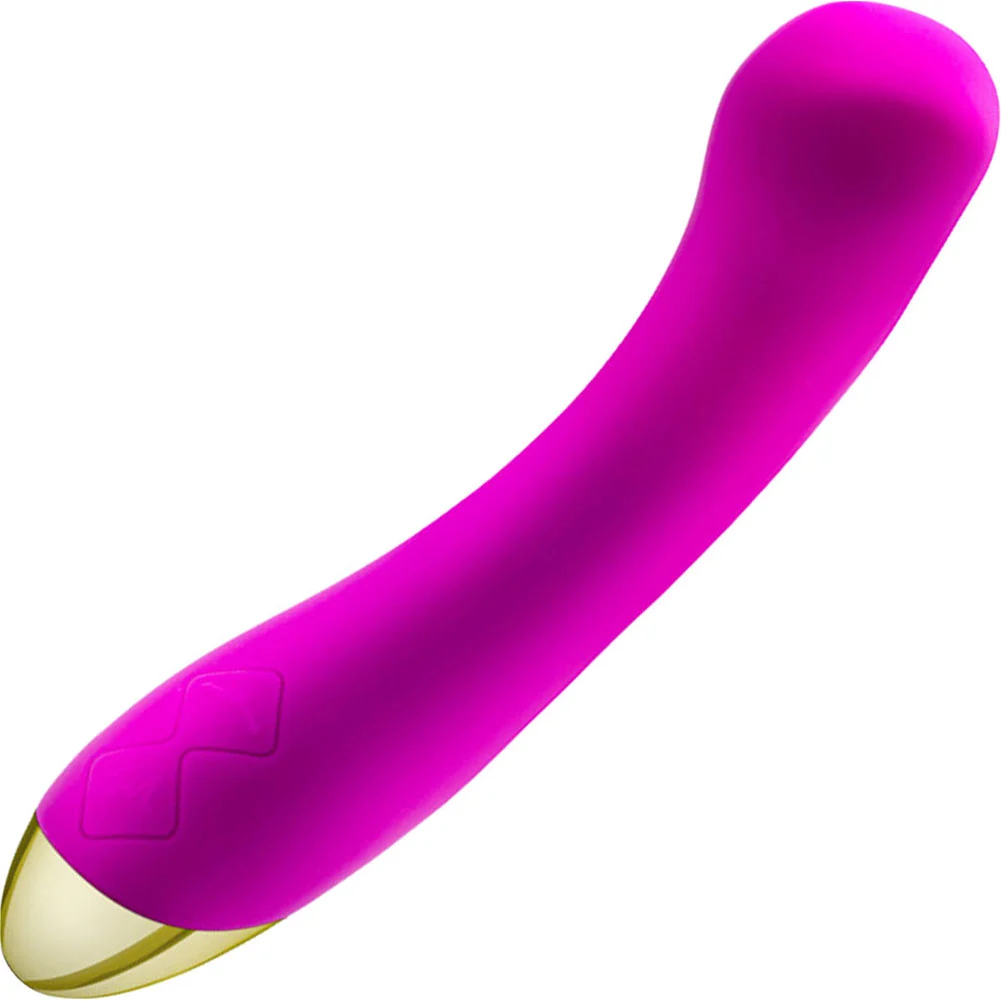 Aria Bangin AF Rechargeable Silicone G-Spot Vibrator, 7.25", Purple