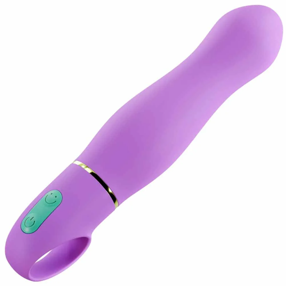 Aria Exciting AF Rechargeable G-Spot Vibrator, 6.75", Indigo