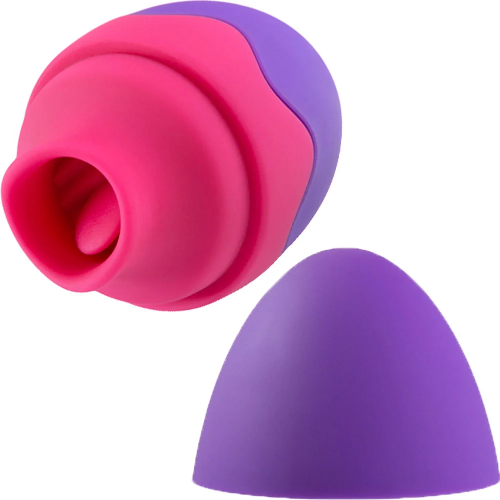 Aria Flutter Tongue Vibrating Egg, 2.5", Purple