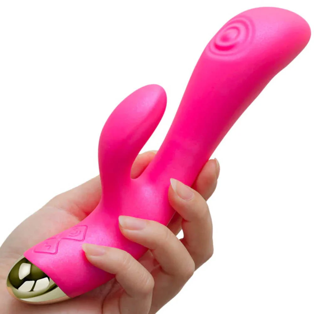 Aria Pleasin AF Dual Pulsations Female Stimulator, 8", Fuchsia