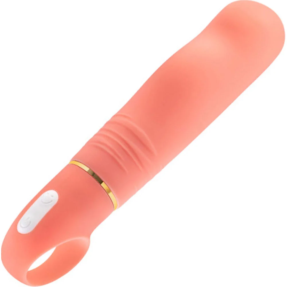Aria Smokin AF Silicone Vibrator, 6", Coral
