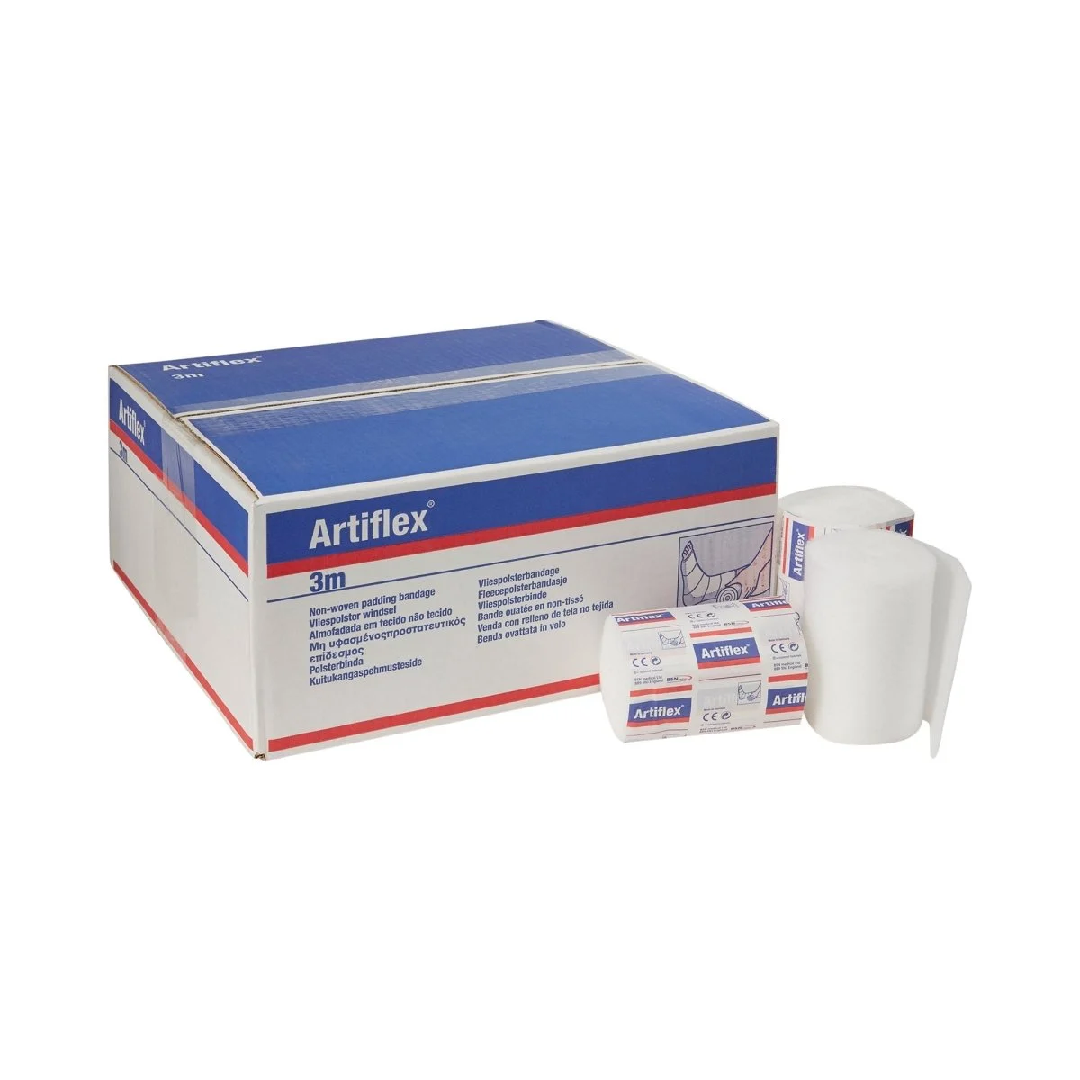 Artiflex White Polyester / Polypropylene / Polyethylene Undercast Padding Bandage