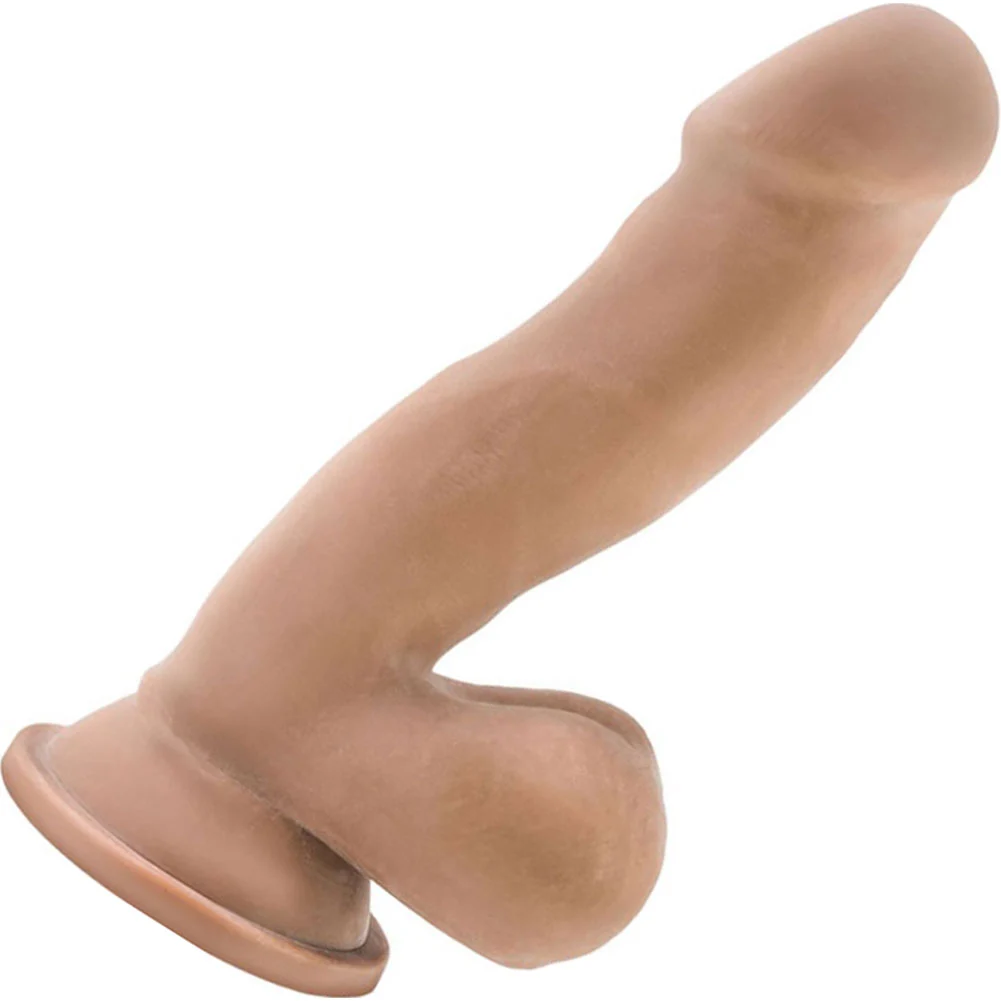 Au Naturel Sensa Feel Dual Density Realistic Dildo, 6.5", Mocha