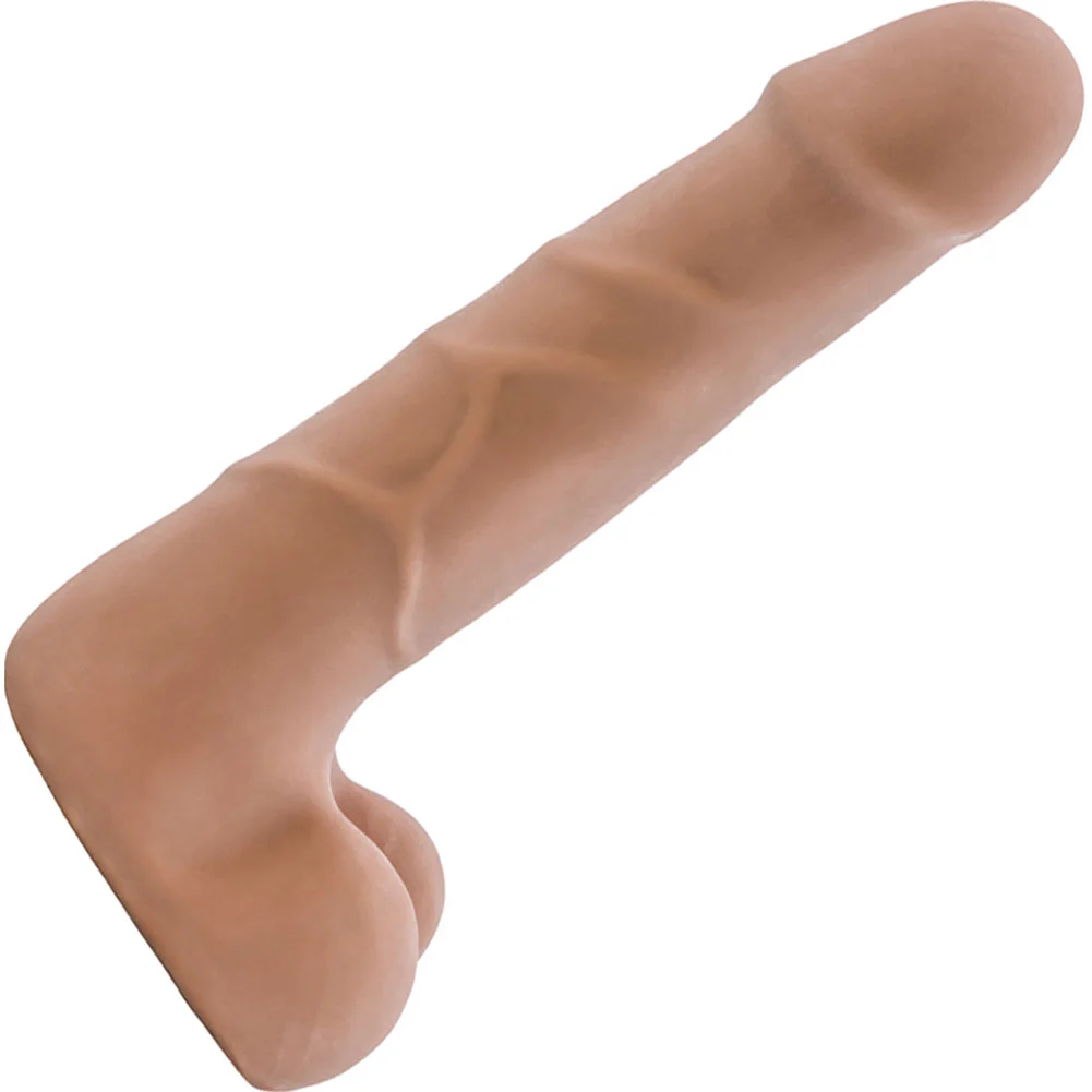 Au Naturel Suave Dual Density Realistic Dildo, 7", Mocha