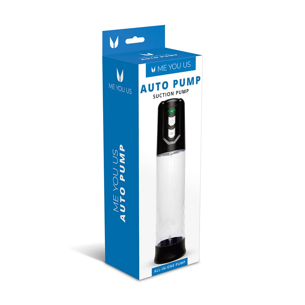 Auto Pump Penis Pump, Black Clear