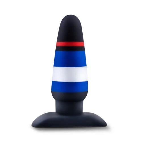 Avant Leather PRIDE P4 Silicone Anal Plug Power Play Colors