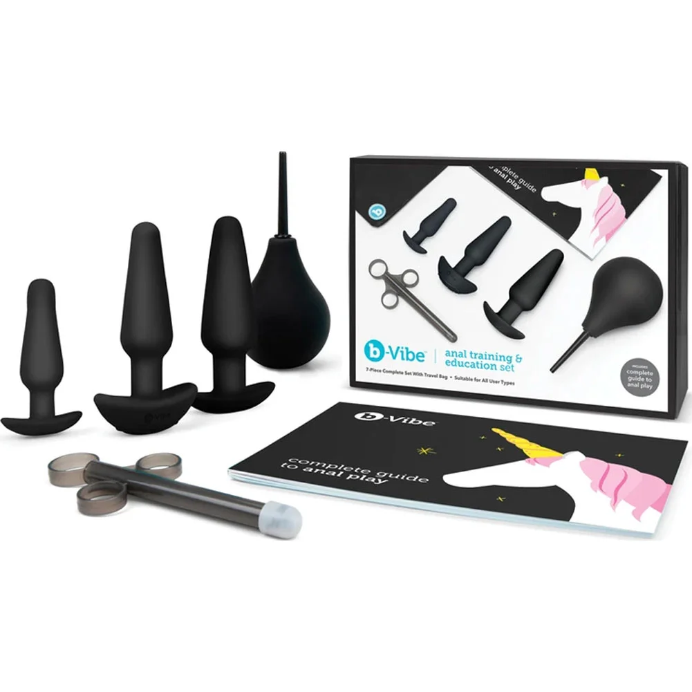 b-Vibe Anal Training and Education Set, Black