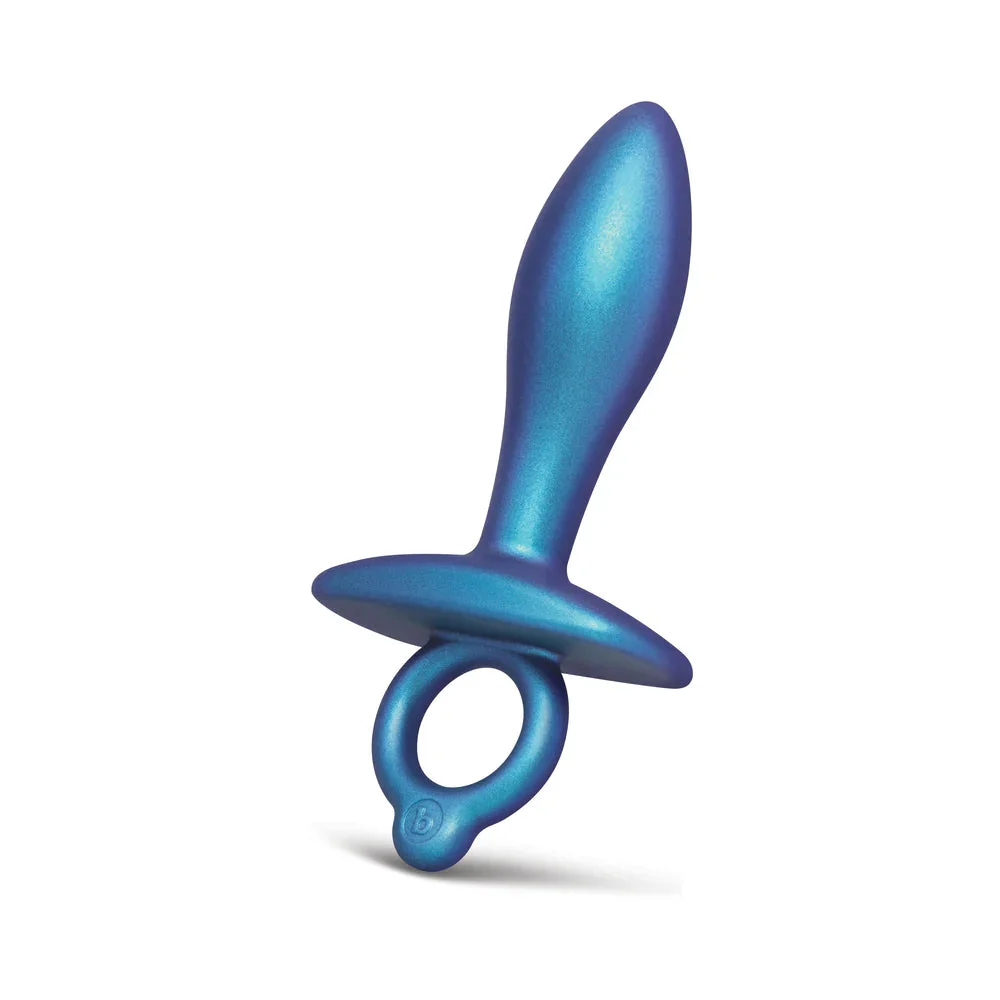 b-Vibe Butties Slide Sphere Shape Anal Plug With Ergonomic Finger Ring And Tapered Neck