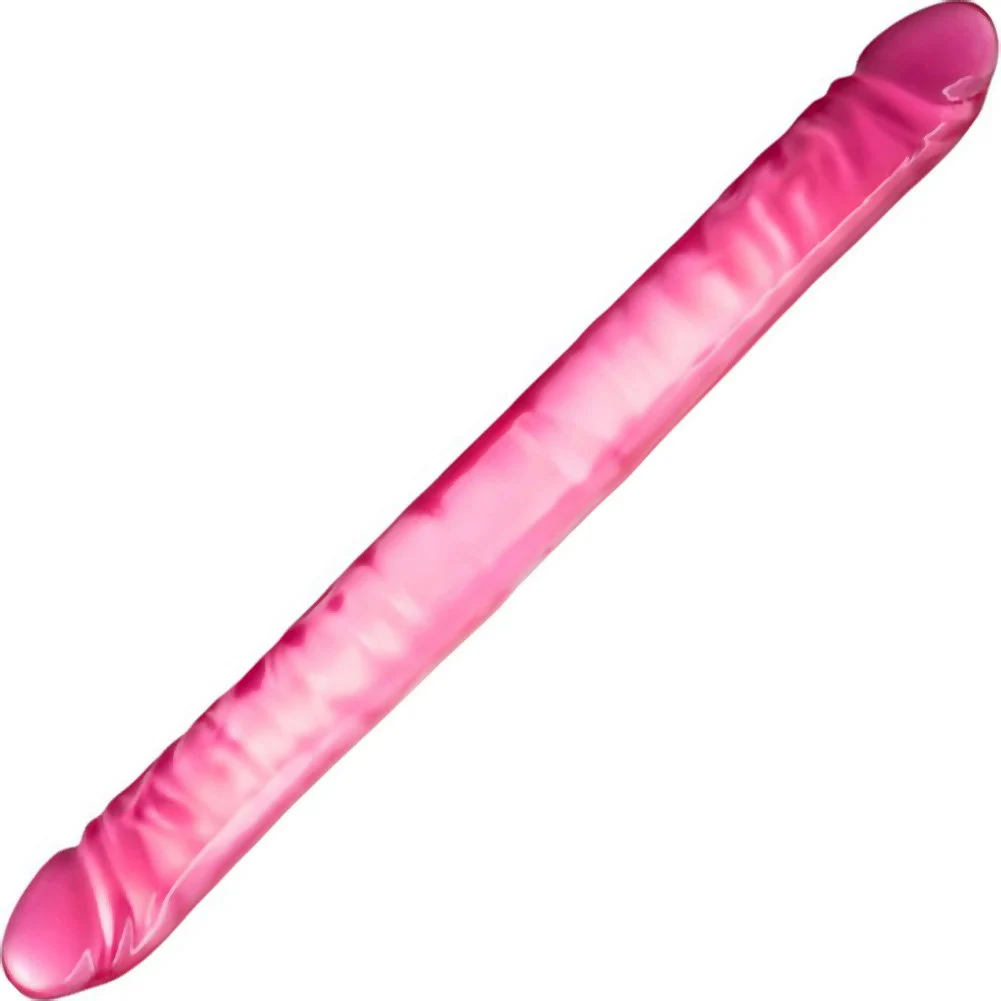 B Yours Long Realistic Double Dildo, 18", Pink