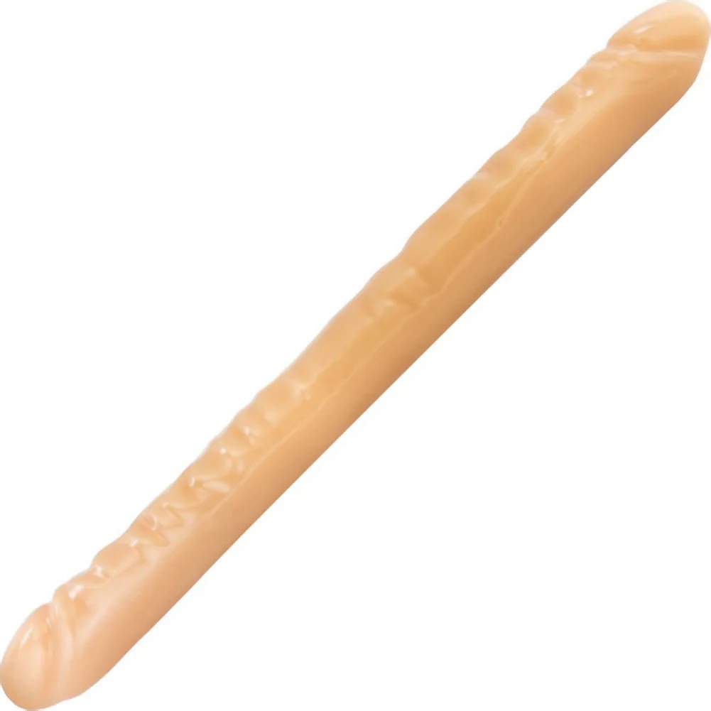 B Yours Long Realistic Double Dildo, 18", Vanilla