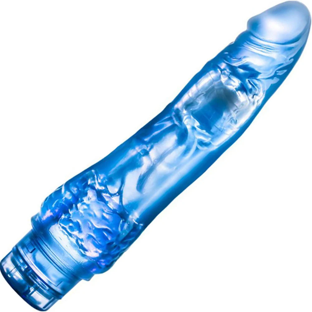 B Yours Ms Number 7 Waterproof Vibe, 8.75", Blue