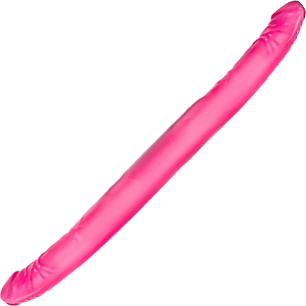 B Yours Realistic Double Dildo, 16", Pink
