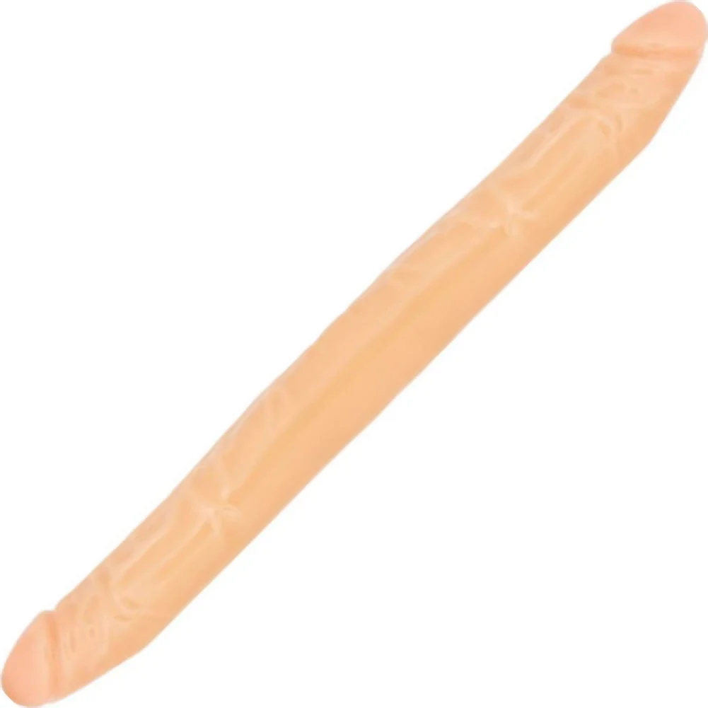B Yours Realistic Double Dildo, 16", Vanilla