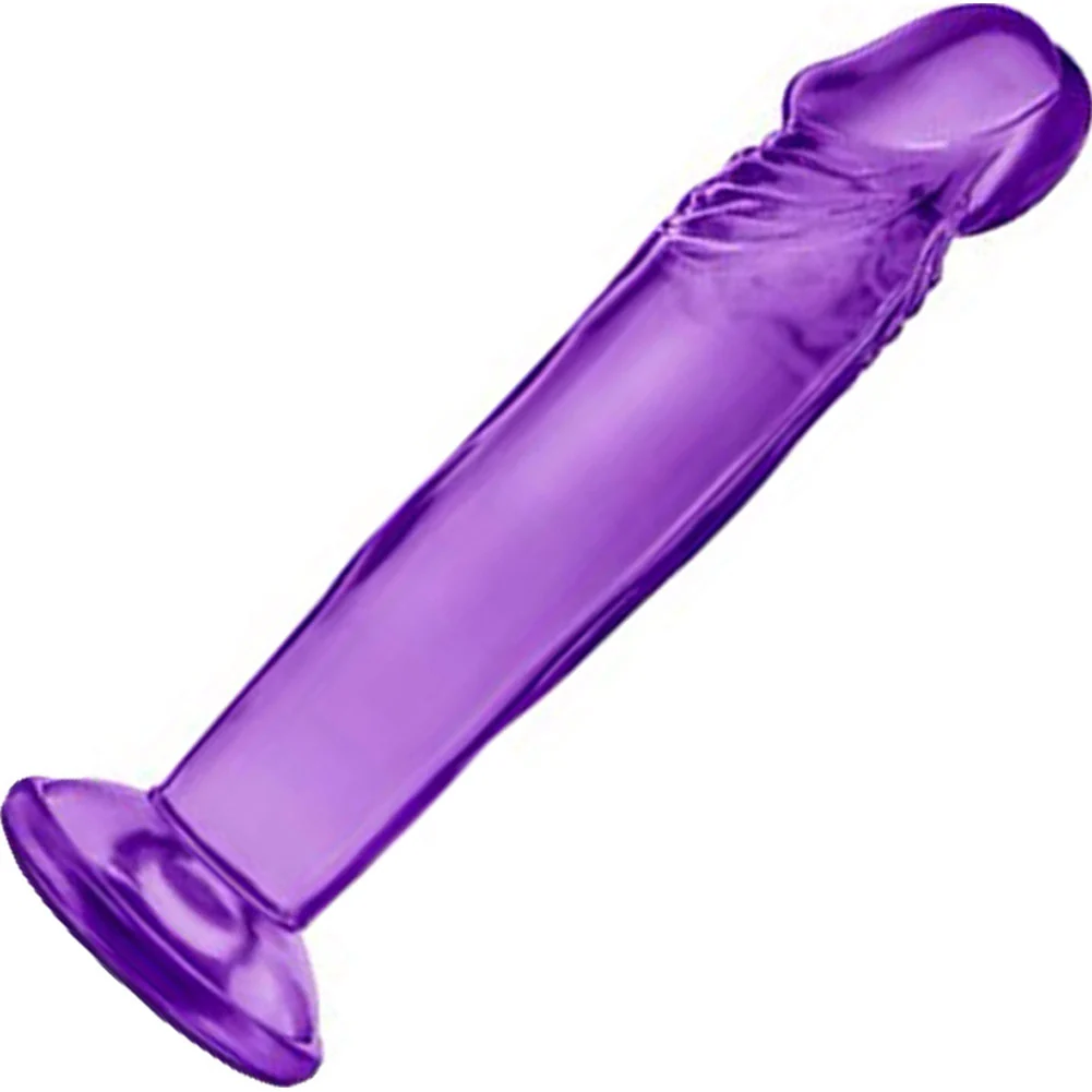 B Yours Sweet N Dildo with Suction Cup, 6", Purple