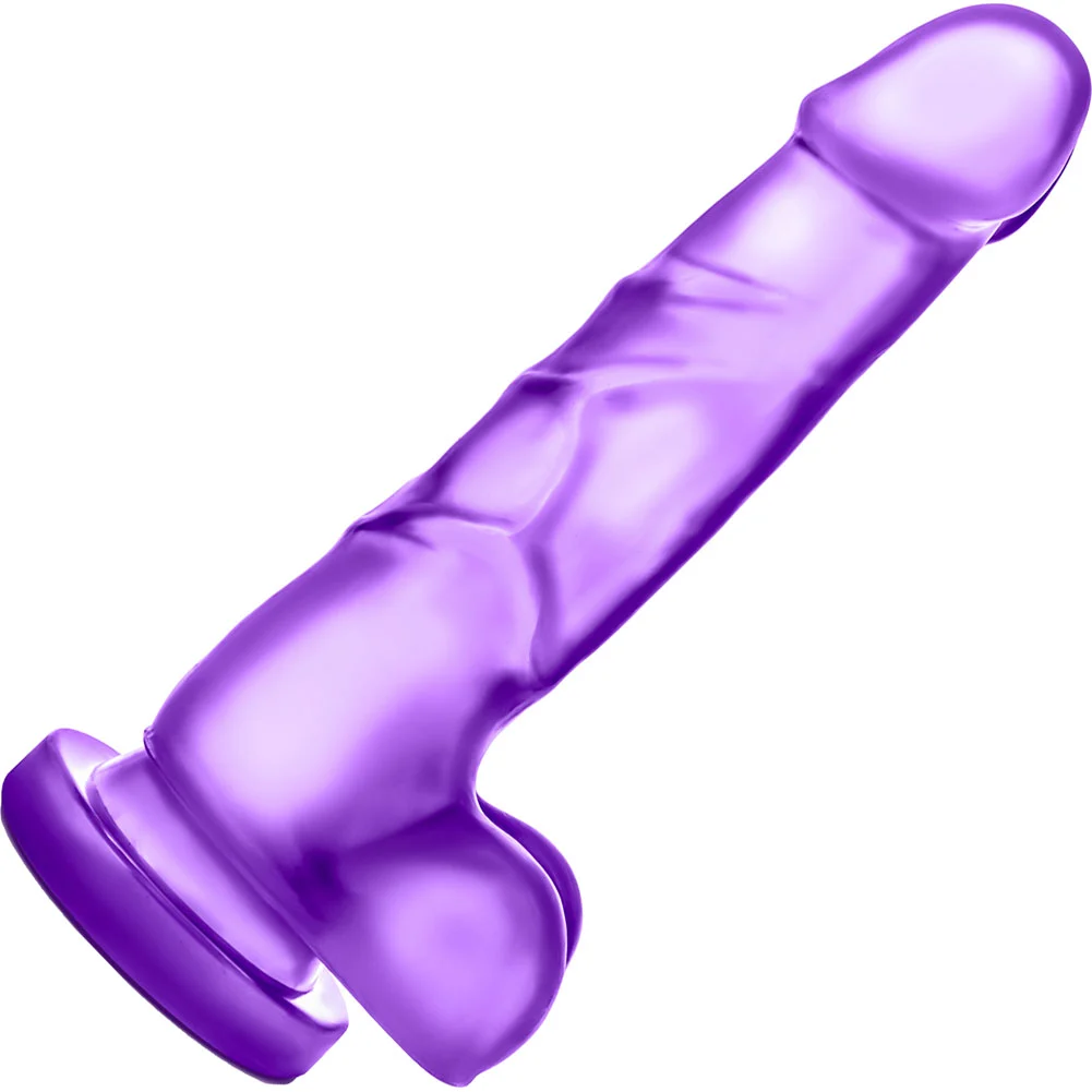 B Yours Sweet N Hard No 4 Dildo with Suction Cup, 7", Purple