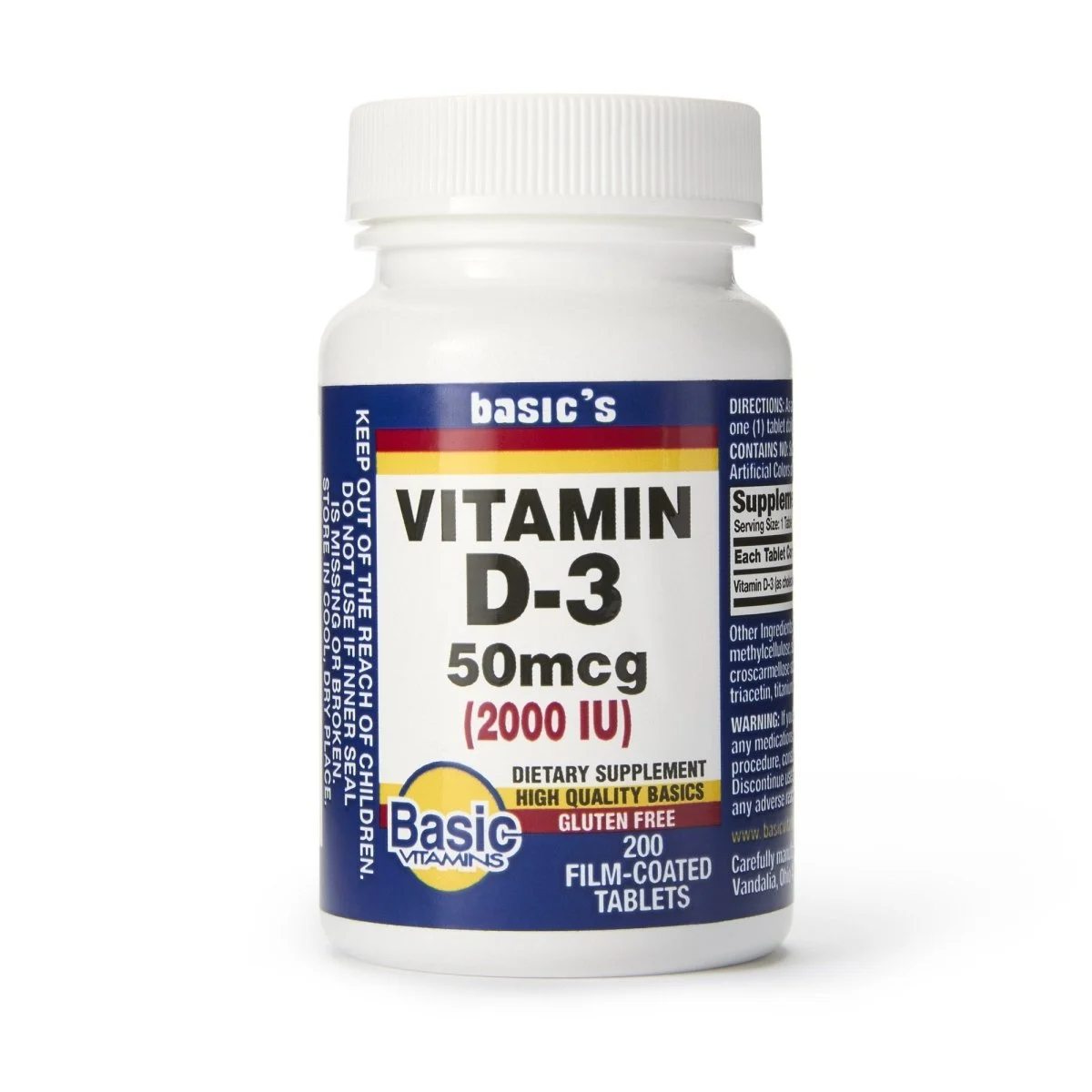 Basic's Vitamin D 3 Dietary Supplement