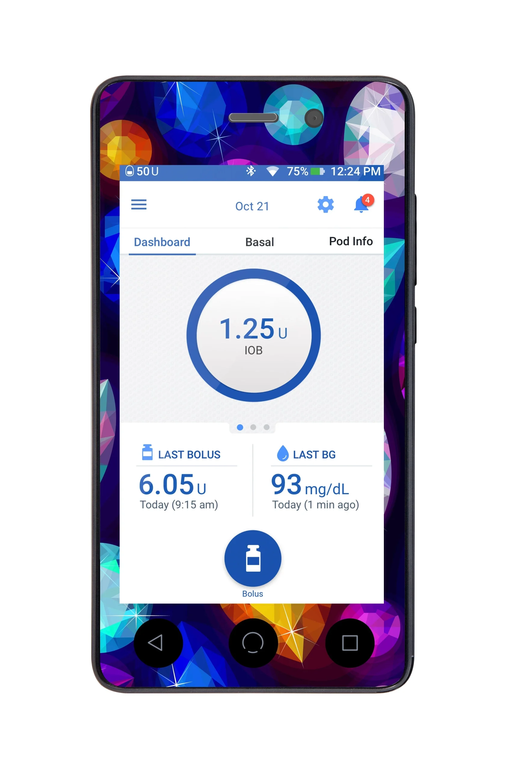 Bejeweled Sticker for Omnipod DASH PDM – Pump Peelz