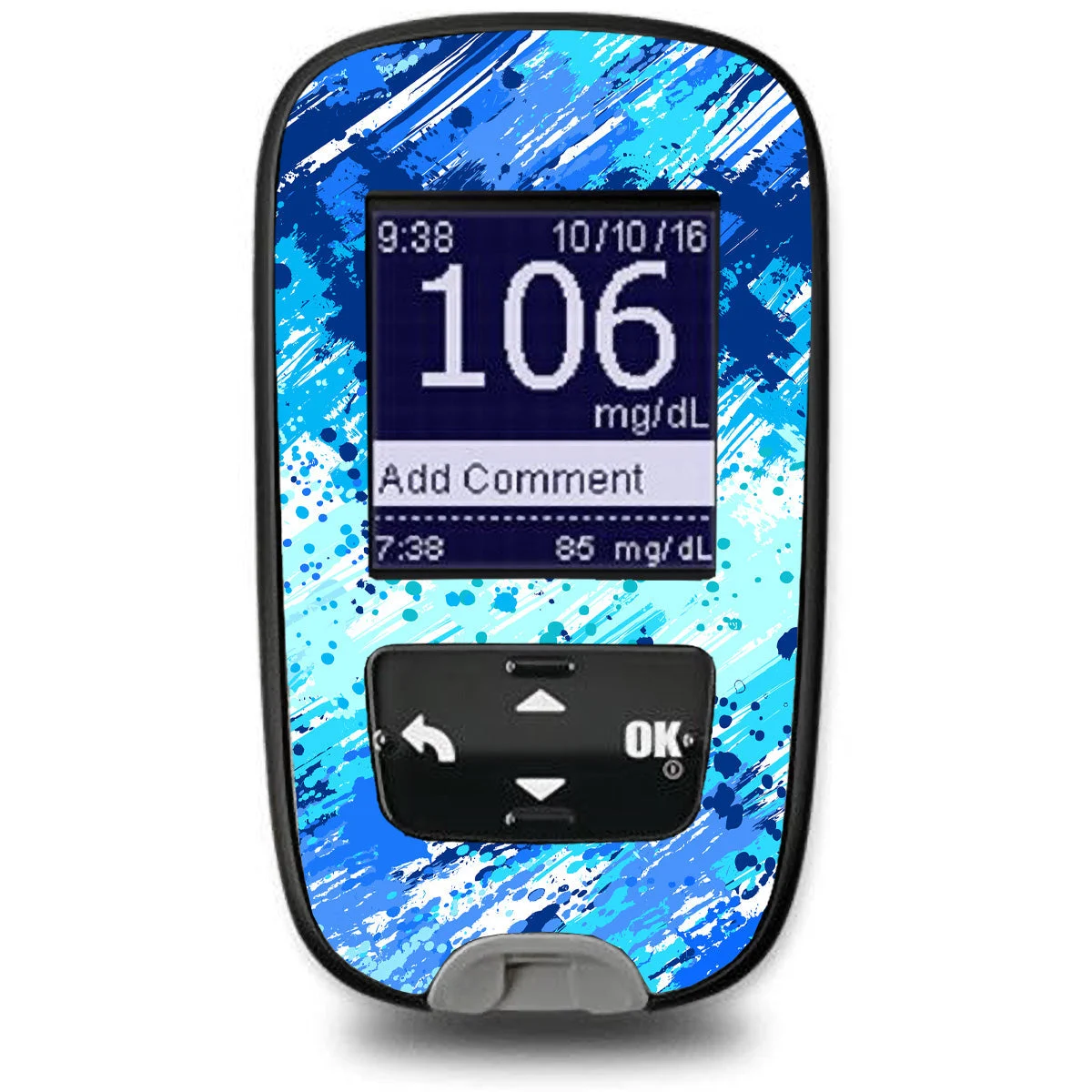 Beta Blue Sticker for the Accu-Chek Guide Glucometer