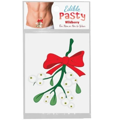 Big Edible Christmas Mistletoe Pasty