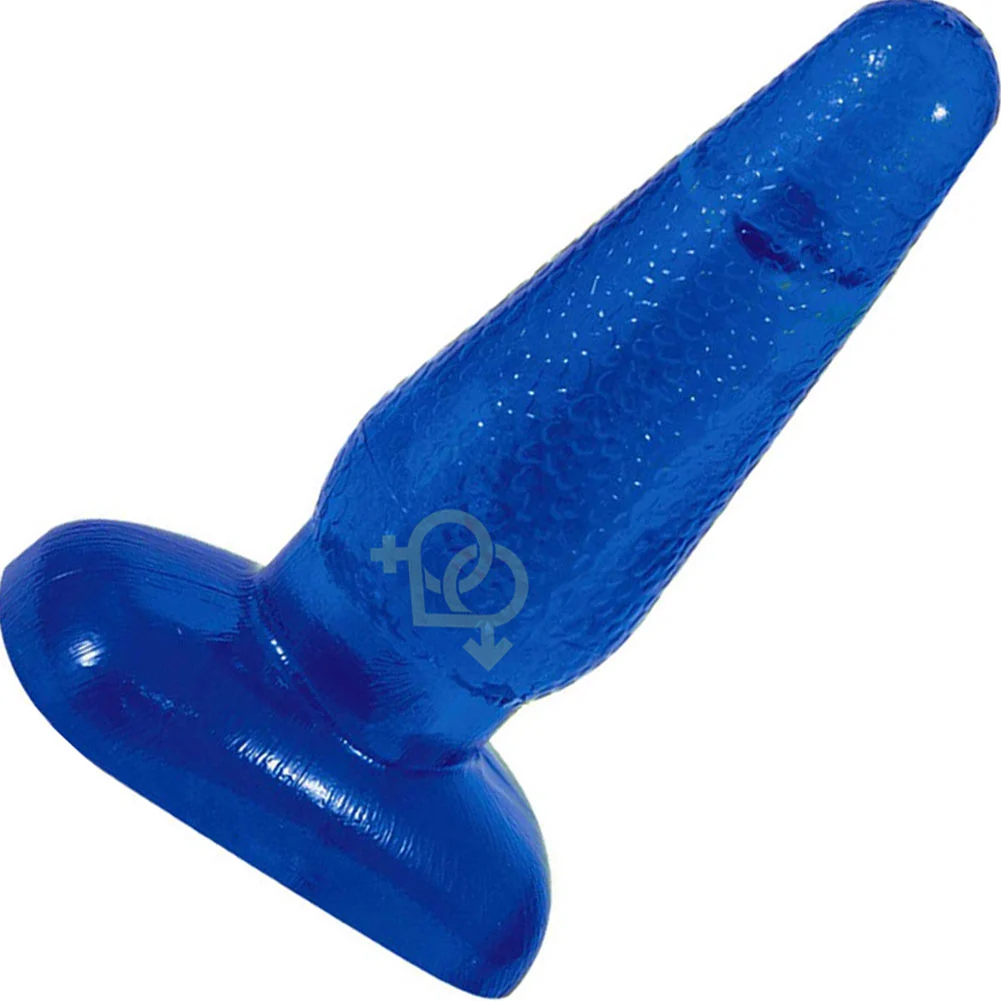 Big Impact Tapered Anal Plug, 5.25", Blue