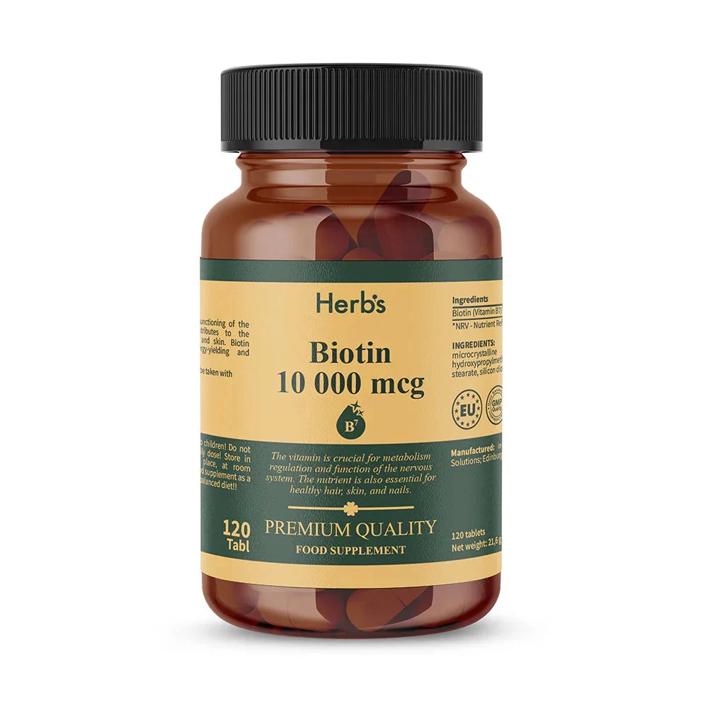 Biotin 10000 Mcg 120 Tablets