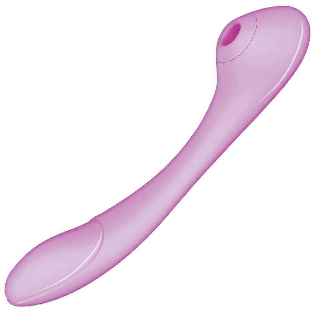 Blaze Bendable Vibrating Intimate Massager with Suction, 8", Lavender