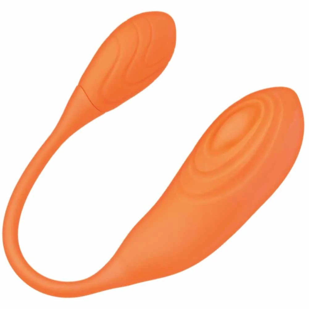 Blaze Triumph Bendable Dual Action Tapping Vibrator, 11.5", Orange