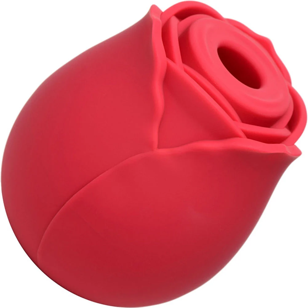 Bloomgasm Wild Rose 10X Suction Clit Stimulator, 2.6", Red