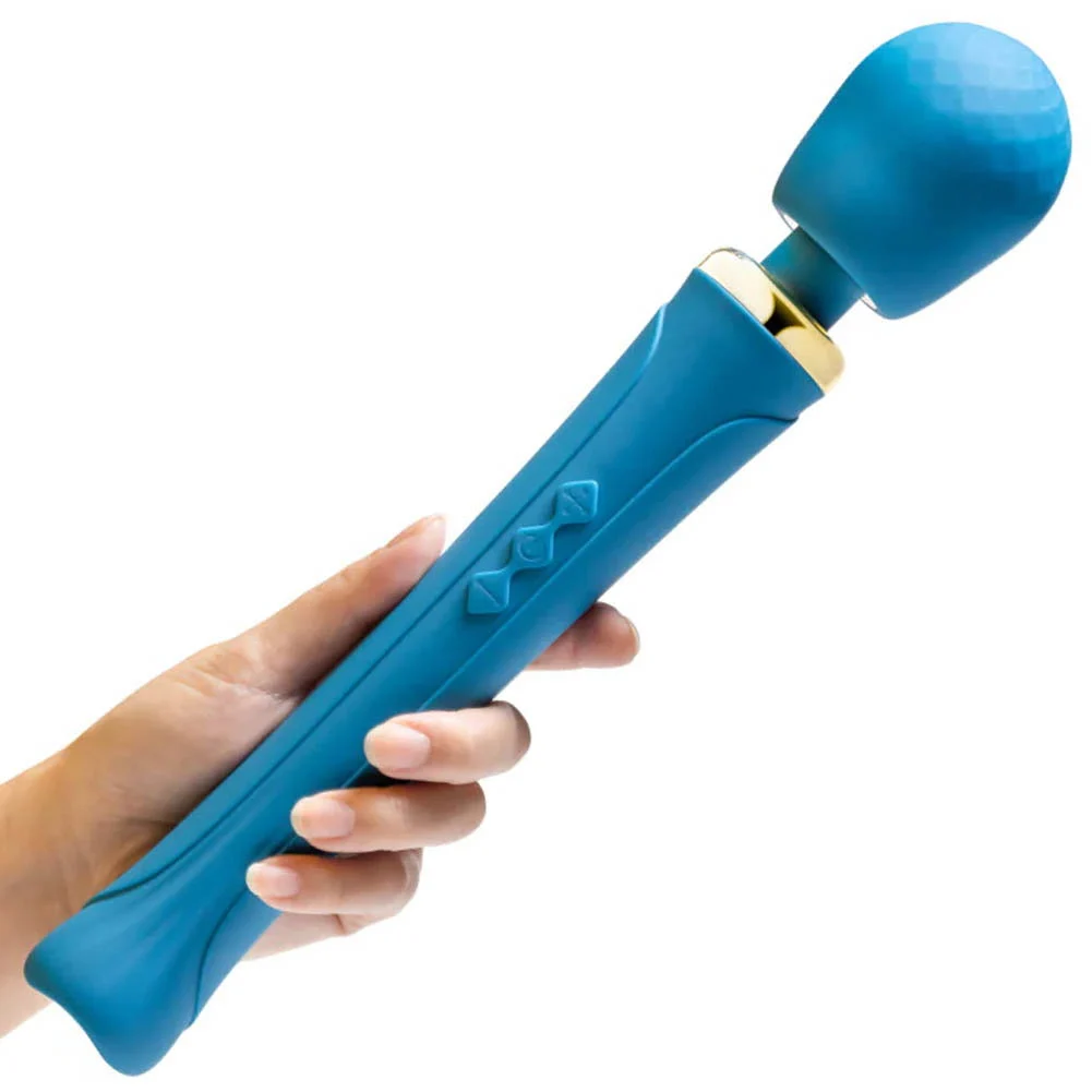 Blush Dianna Rechargeable Body Wand Massager, 12.25",Teal