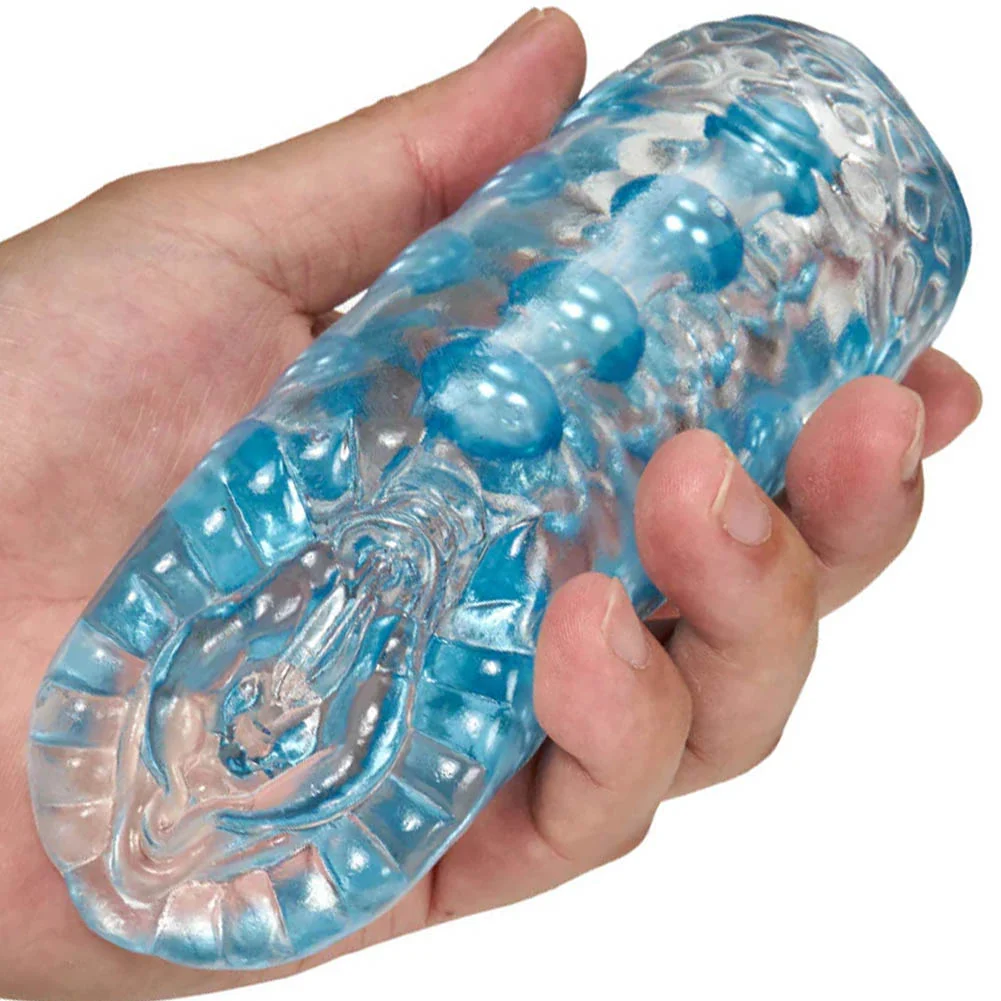 Blush M for Men Beaded Super Stroker, Vagina, Clear