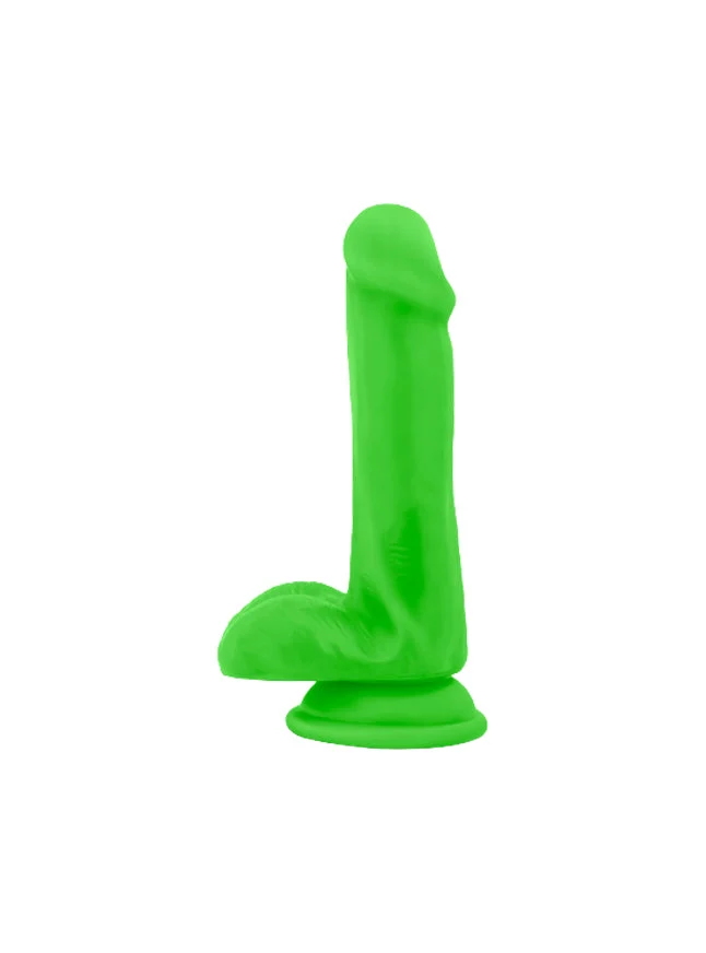 Blush Neo Elite 6 Inch With Balls Dual Density Dildo