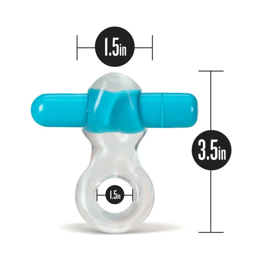 Blush Play with Me Delight Vibrating C Ring - Blue