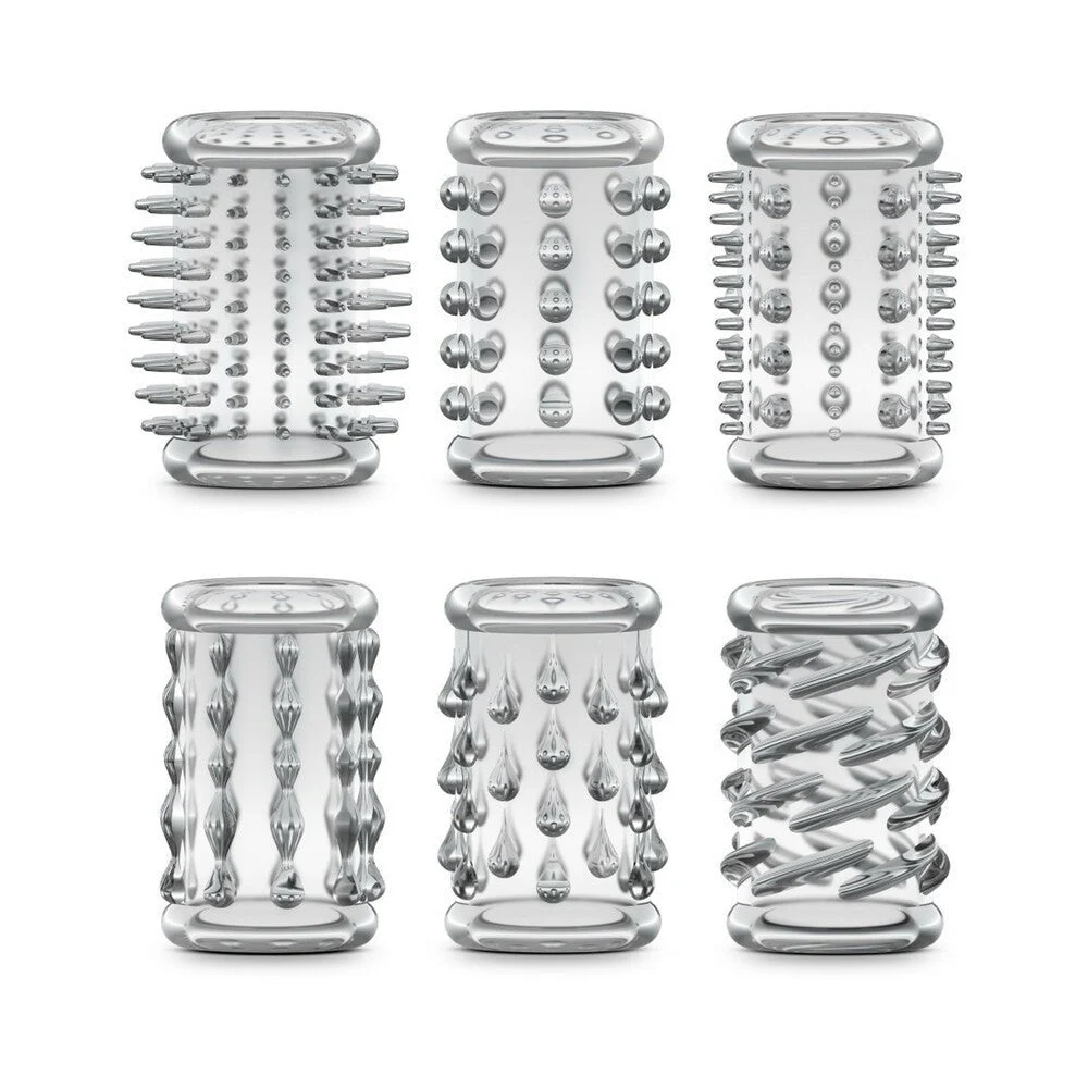 Blush Stay Hard Cock Sleeve Kit - Clear Box of 6