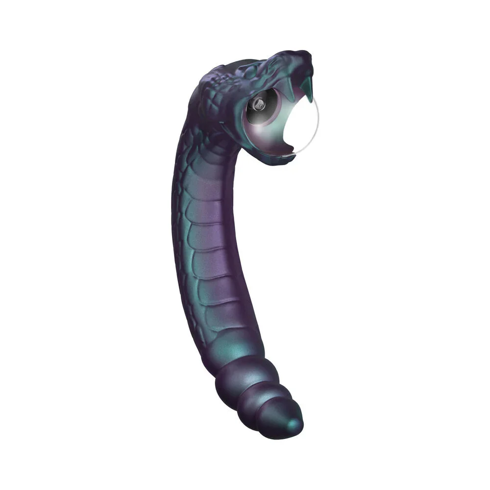 Blush Temptasia Rattle Snake Dark Millenia Rechargeable Dual Motor Flexible G-Spot Vibrator With Plasma Globe