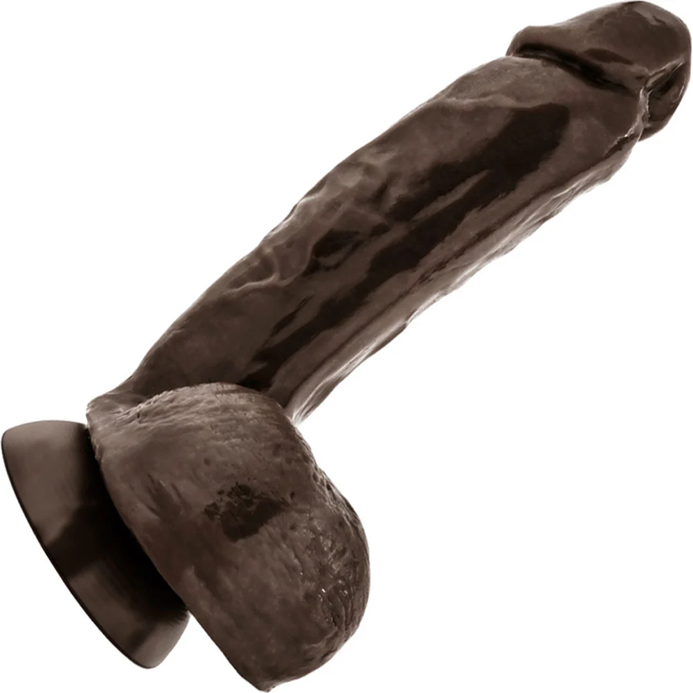 Blush X5 Hard On Dildo With Suction Cup, 8.75", Brown