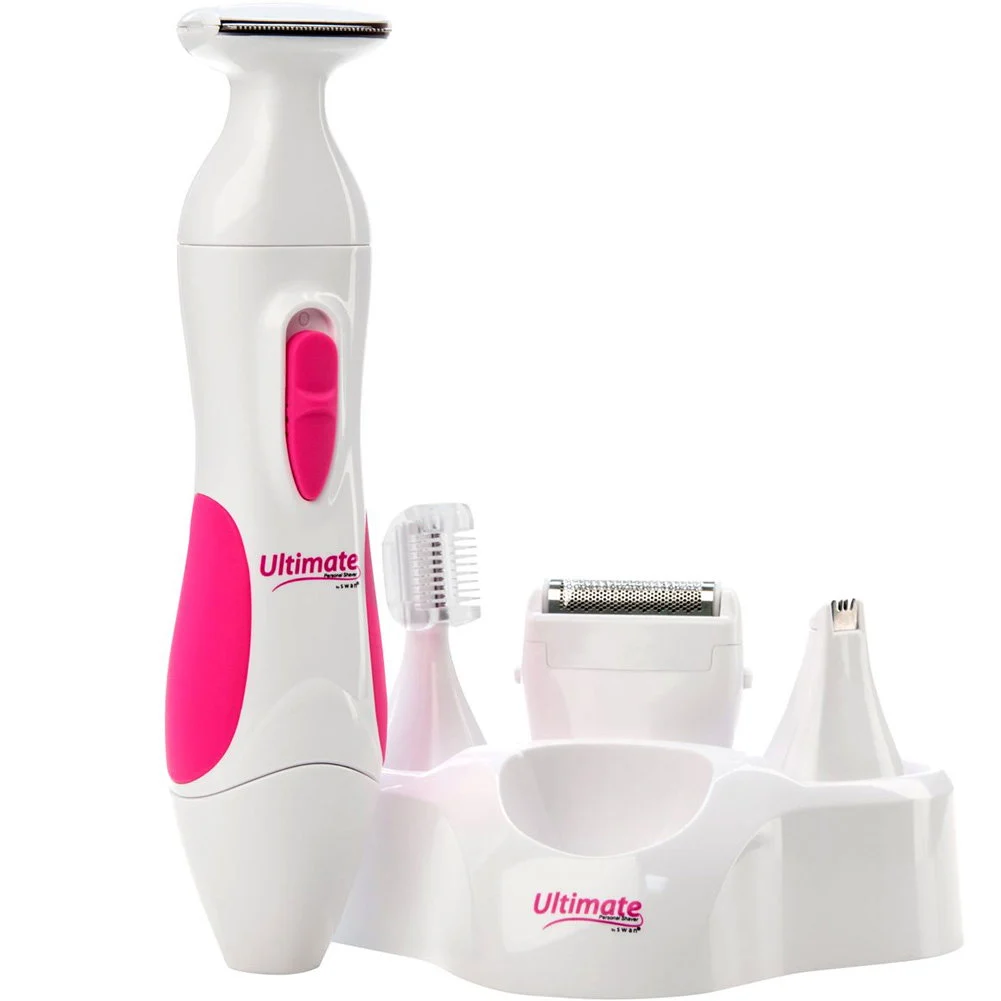 BMS Factory Ultimate Personal Shaver Kit 2 Ladies Kit, Pink/White