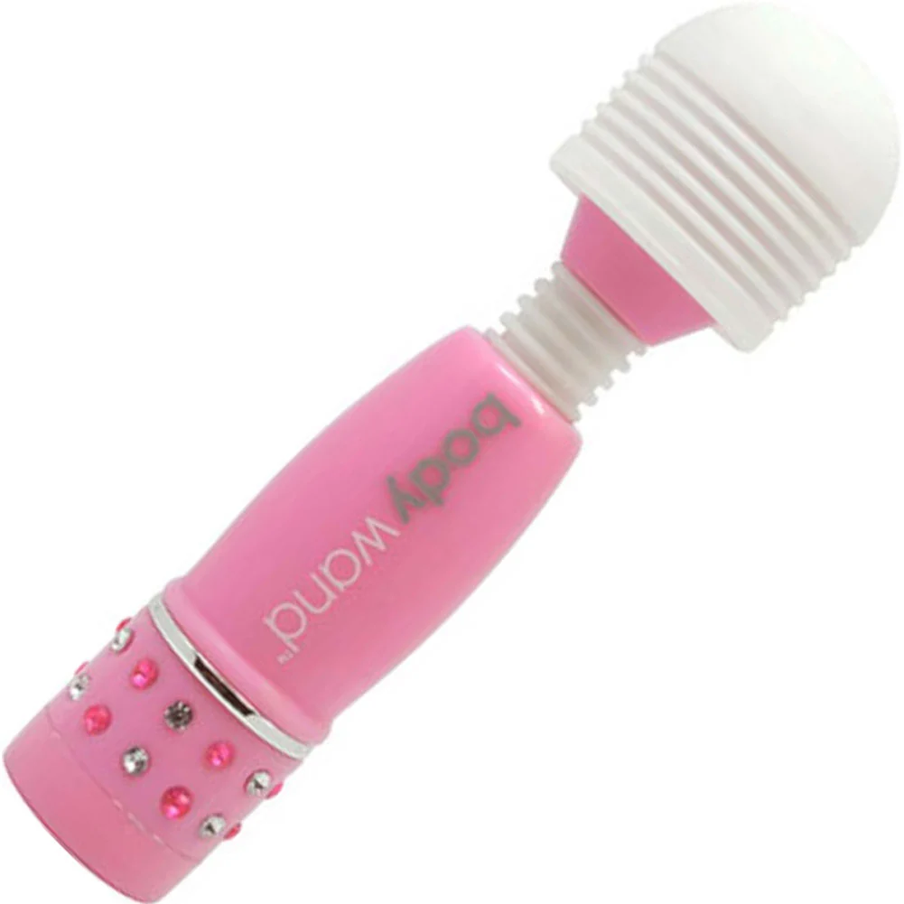 BodyWand Waterproof Vibrating Mini Massager, 4", Pink