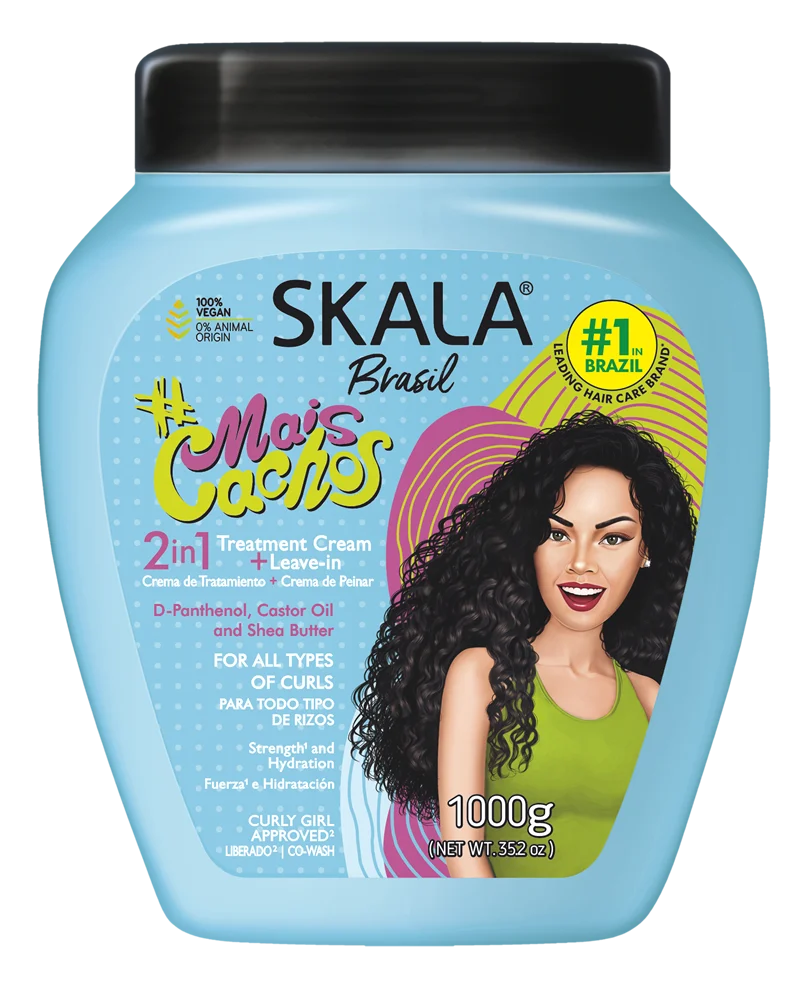 Brasil Mais Cachos 2 In 1 Treatment and Leave In 1000 G