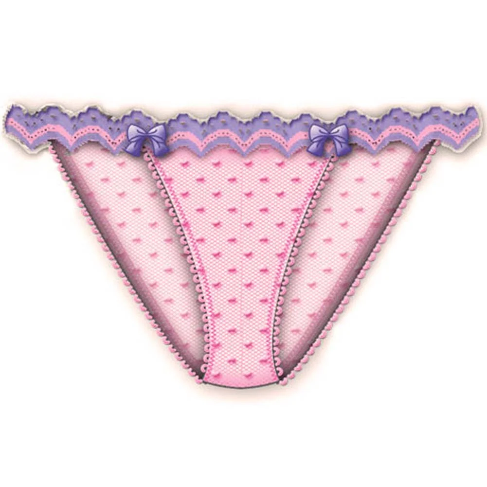 Bright Idea Scallop Edge Bikini, Medium, Pink