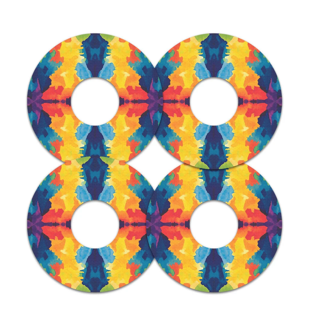 Bright Tie Dye FreeStyle Libre 3 Plus & LingoPatch Tape - Pump Peelz