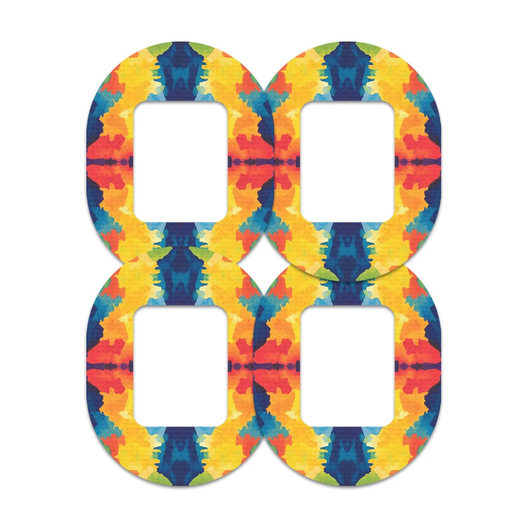 Bright Tie Dye Tandem Mobi Decorative Patch Tape - Pump Peelz