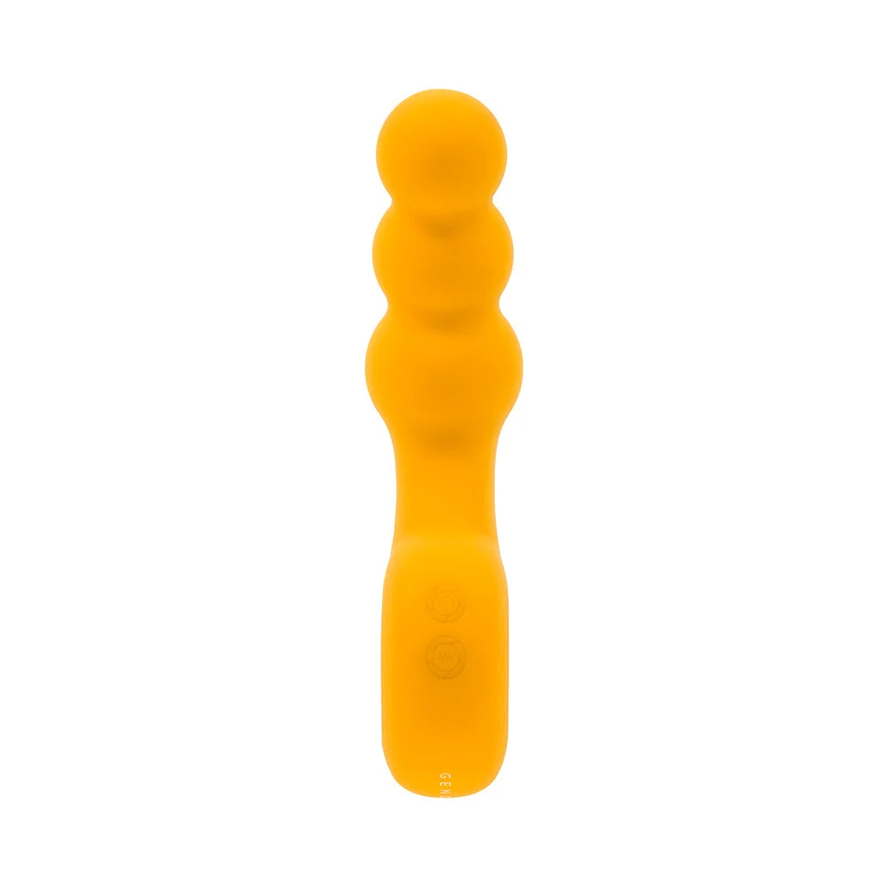 Bumble Rechargeable Vibrating Butt Plug Yellow