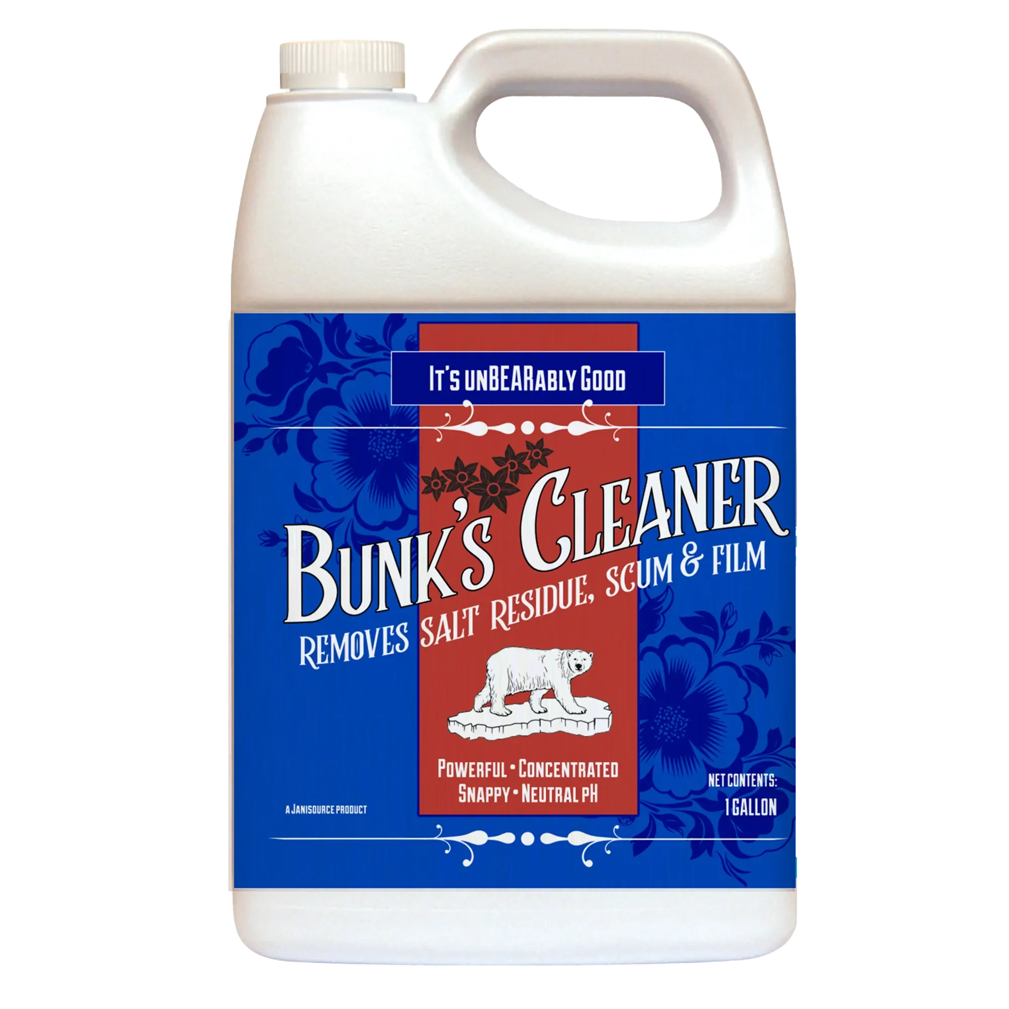 Bunk’s Cleaner – Concentrated Ice Melt Residue & Salt Stain Remover (1 Gal)