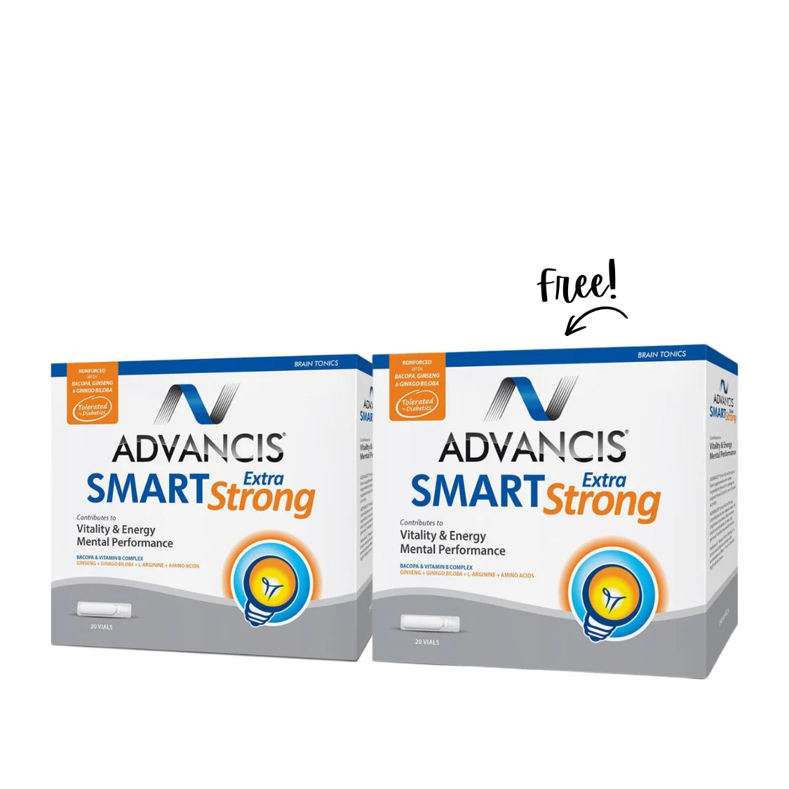 Buy 1 Get 1 | Advancis Extra Smart Strong 20 Vials exp: 9/2026