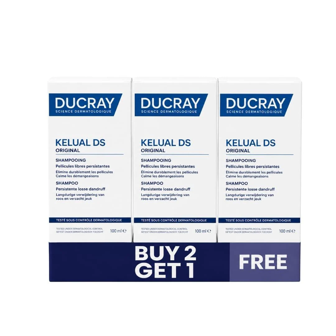 Buy 2 Ducray Kelual Ds Original Shampoo Persistent Loose Dandruff 100 mlGet Free Ducray Kelual Ds Original Shampoo Persistent Loose Dandruff 100 ml