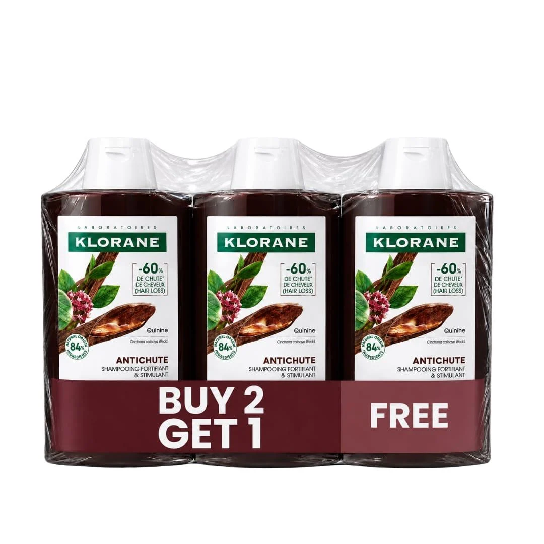Buy 2 Klorane Quinine Anti Hair Loss Shampoo 400 Ml Get Free Klorane Quinine Anti Hair Loss Shampoo 400 Ml