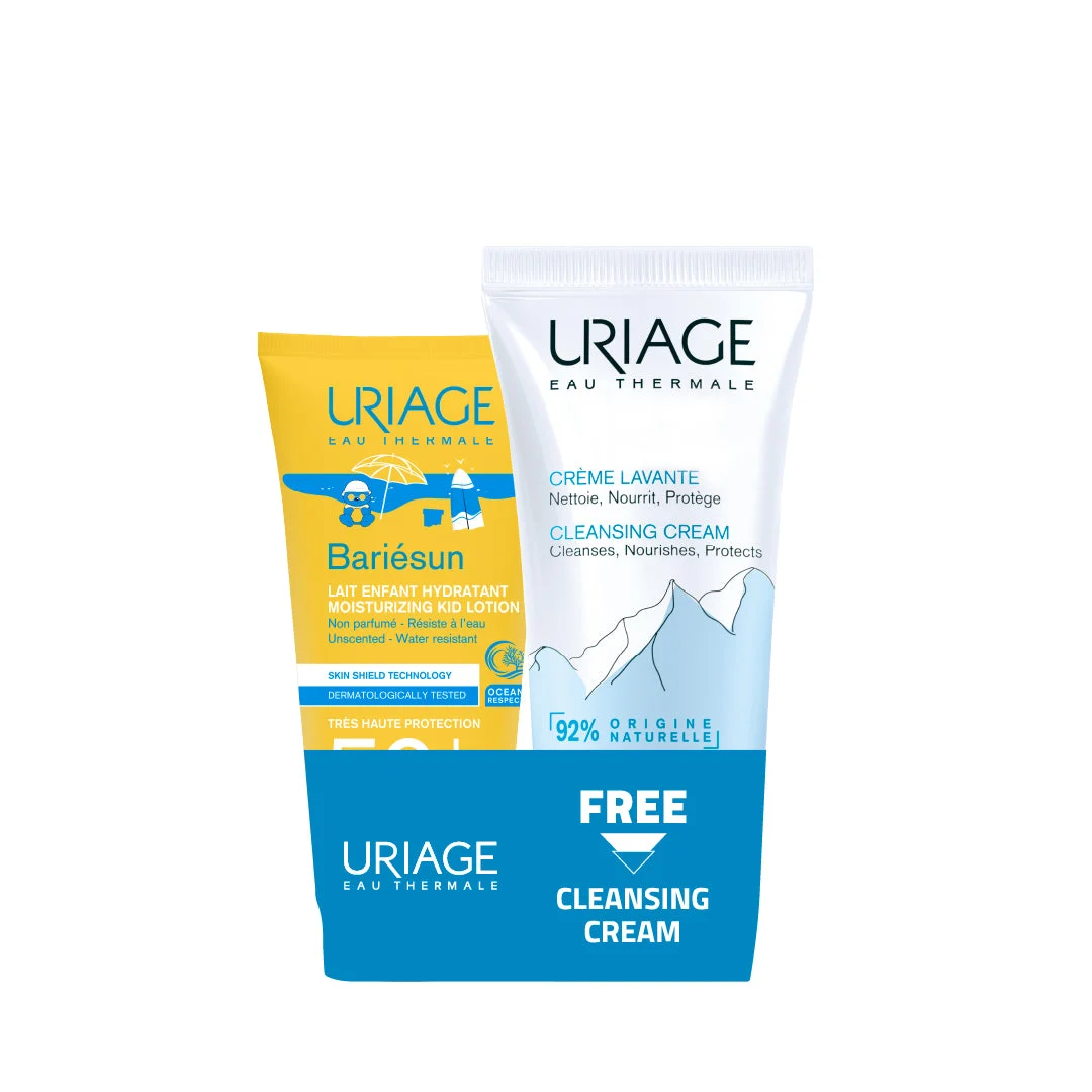 Buy One Bariesun Moisturizing Kids Lotion SPF 50 Get Free Uriage Cleansing Cream