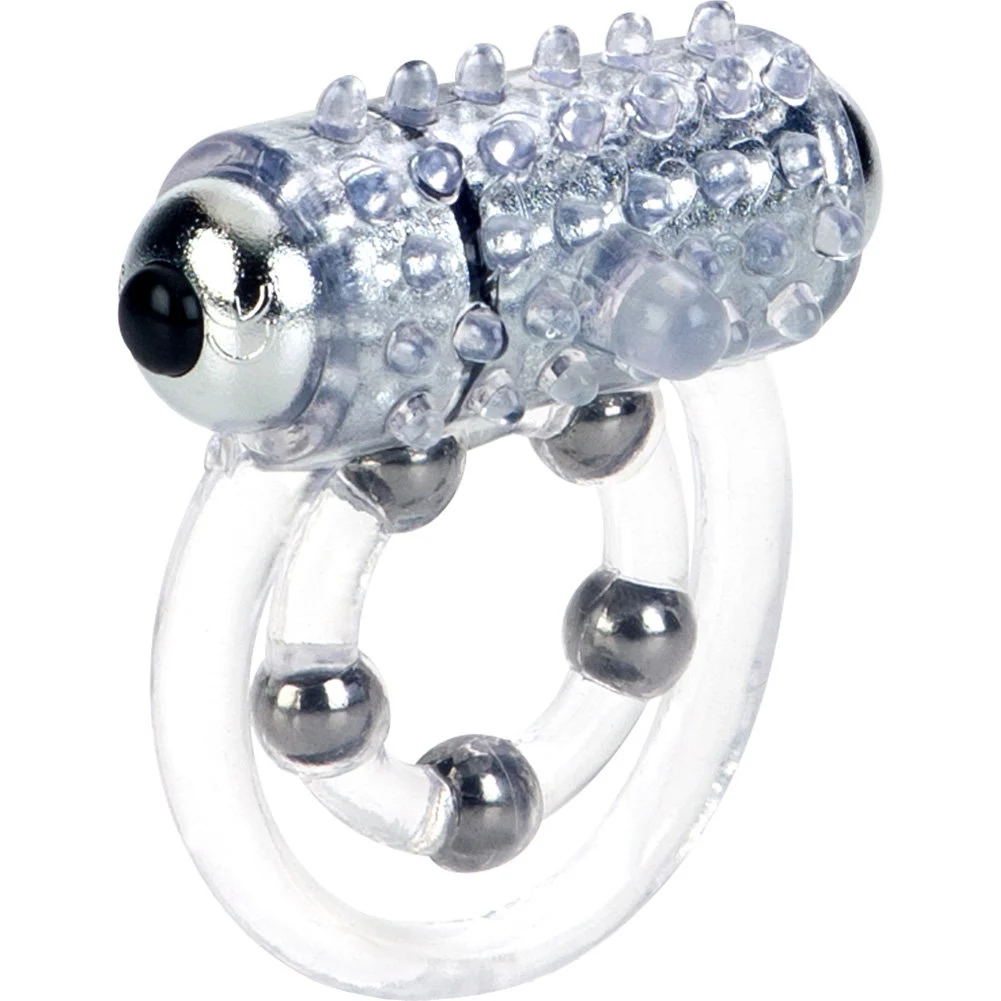 CalExotics 5 Bead Maximus Enhancement Ring, 2.5", Clear