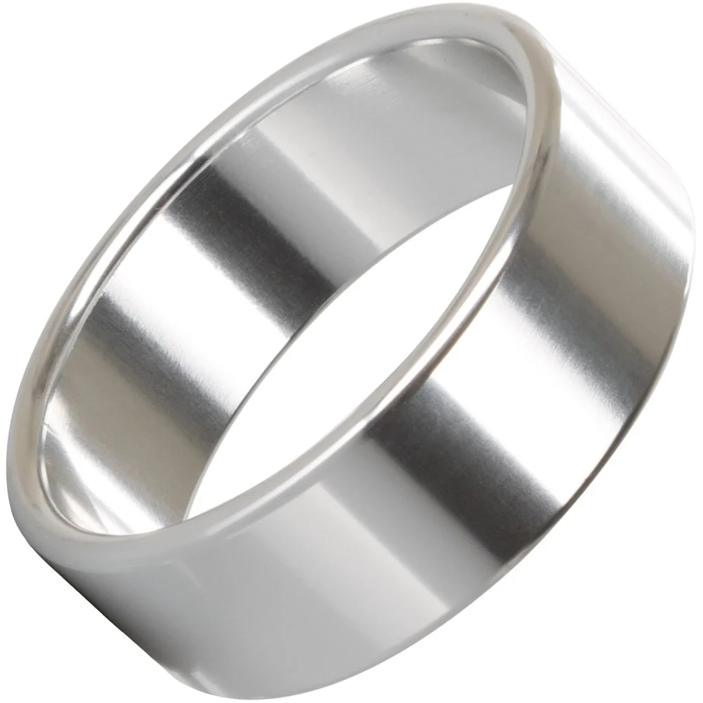 CalExotics Alloy Metallic Penis Enhancement Ring, 2", Silver